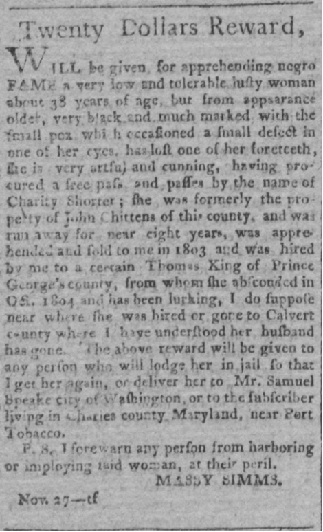You are currently viewing Fame (January 1806)