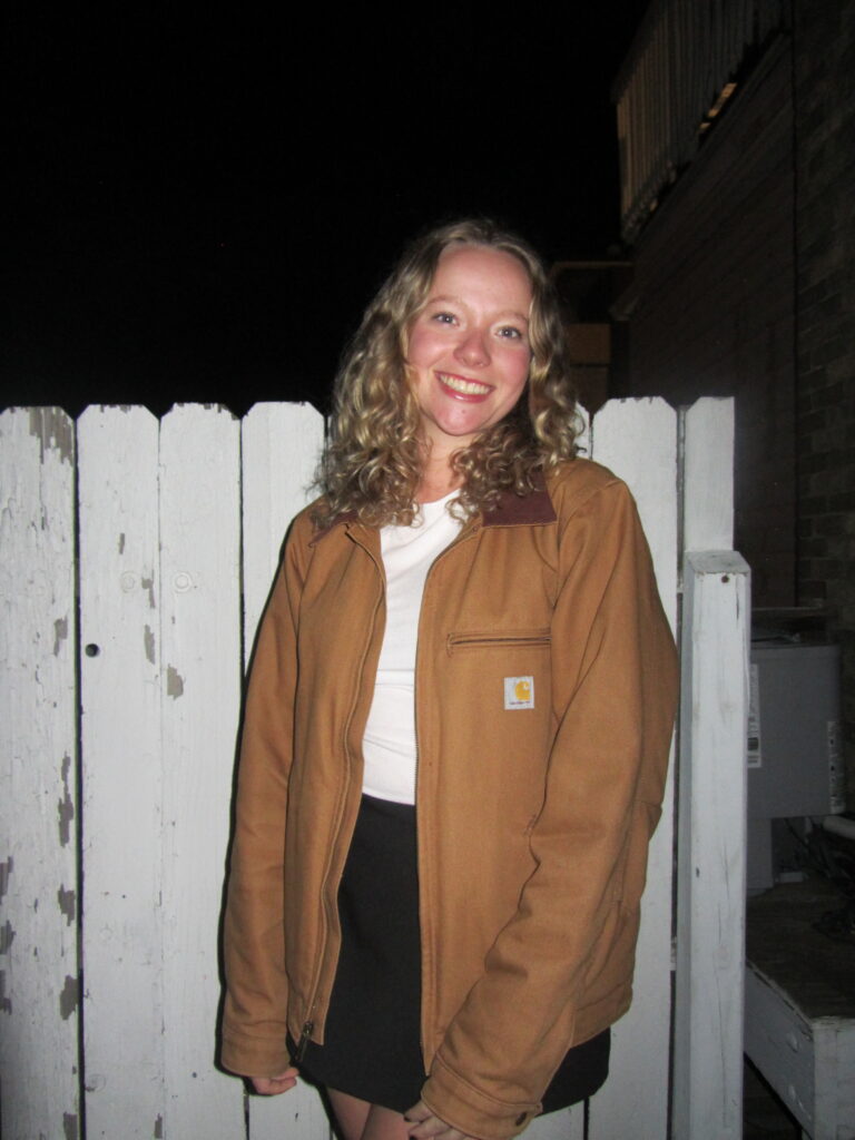 Photo of undergraduate intern Katie Perkins