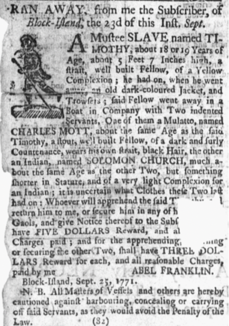 You are currently viewing Timothy (September 1771)