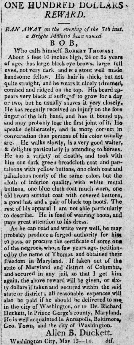 You are currently viewing Robert Thomas (June 1808)