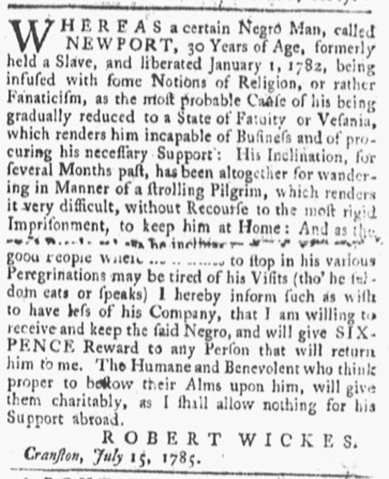 You are currently viewing Newport (July 1785)